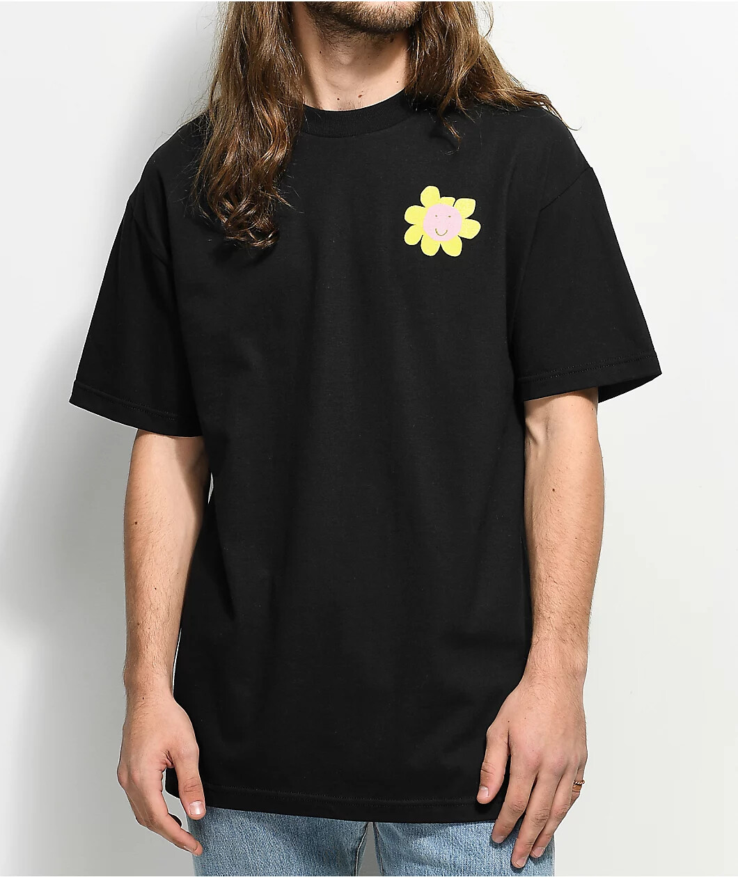 A-Lab Mens Happy Plants Nursery Black T-Shirt New S, M, L, XL, 2XL