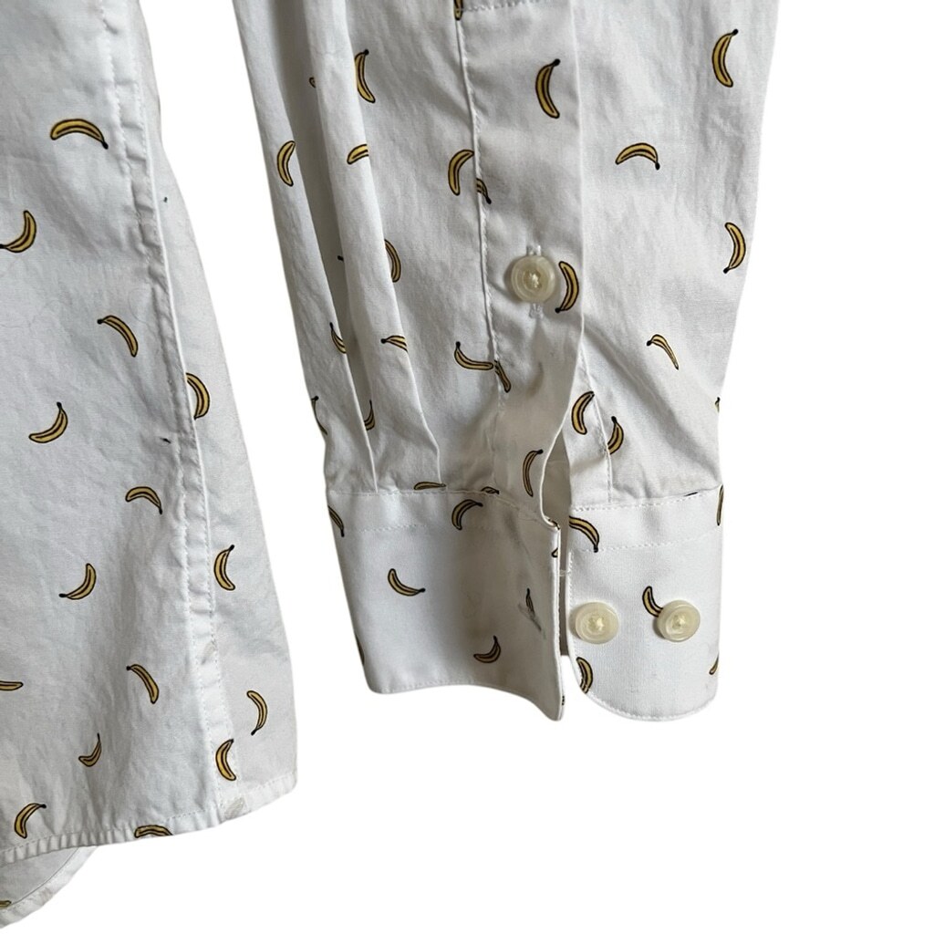 Bar III Performance Banana Button Down Shirt Medium