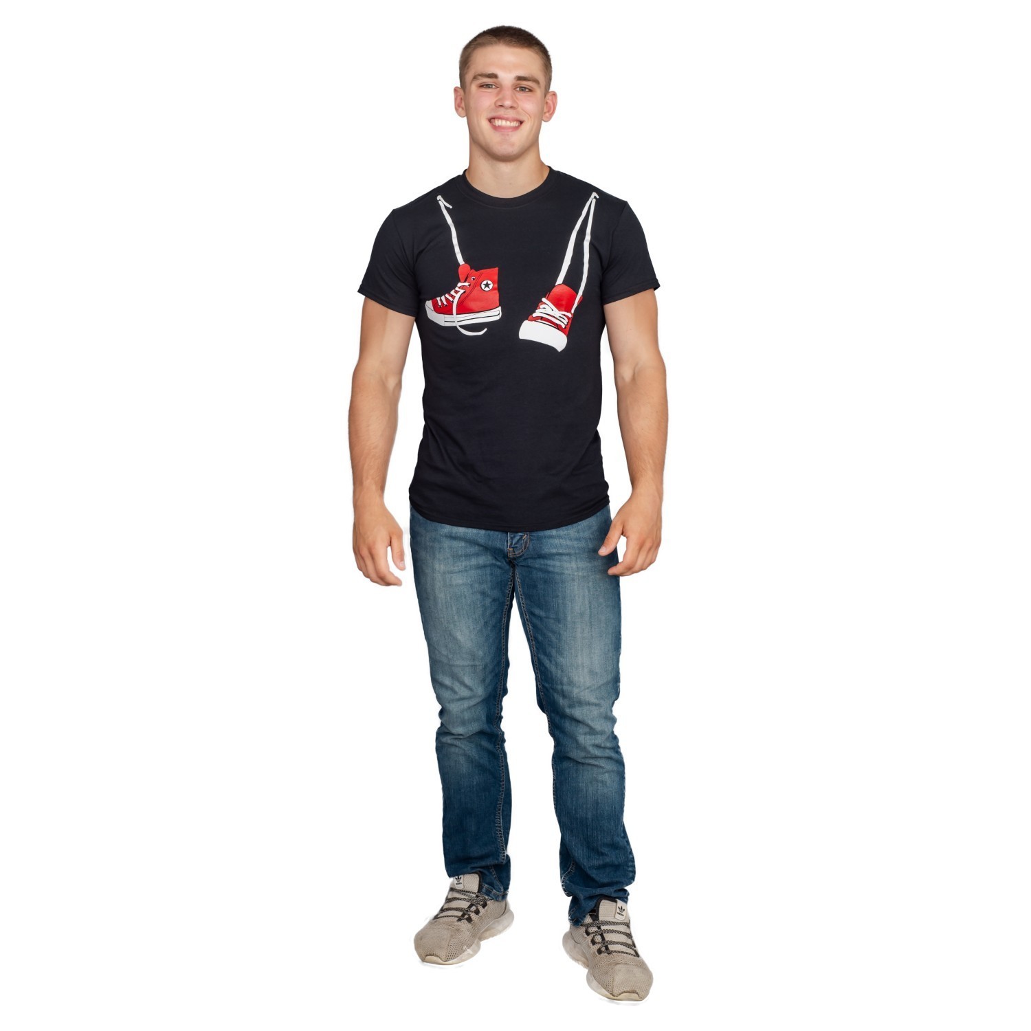 Step Bros Sneakers Shoe Hanging Halloween Movie Cosplay T-Shirt Tee