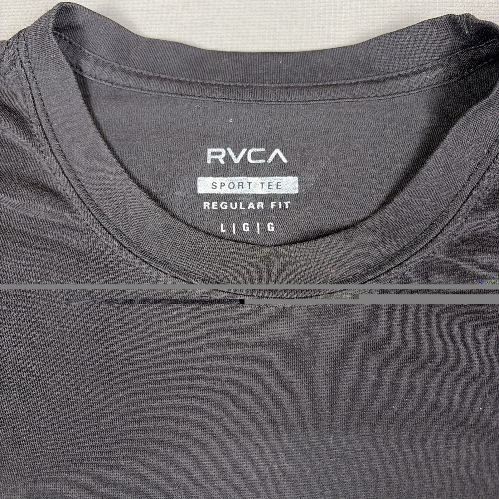 RVCA Men’s Sport Tee T-Shirt – Black L