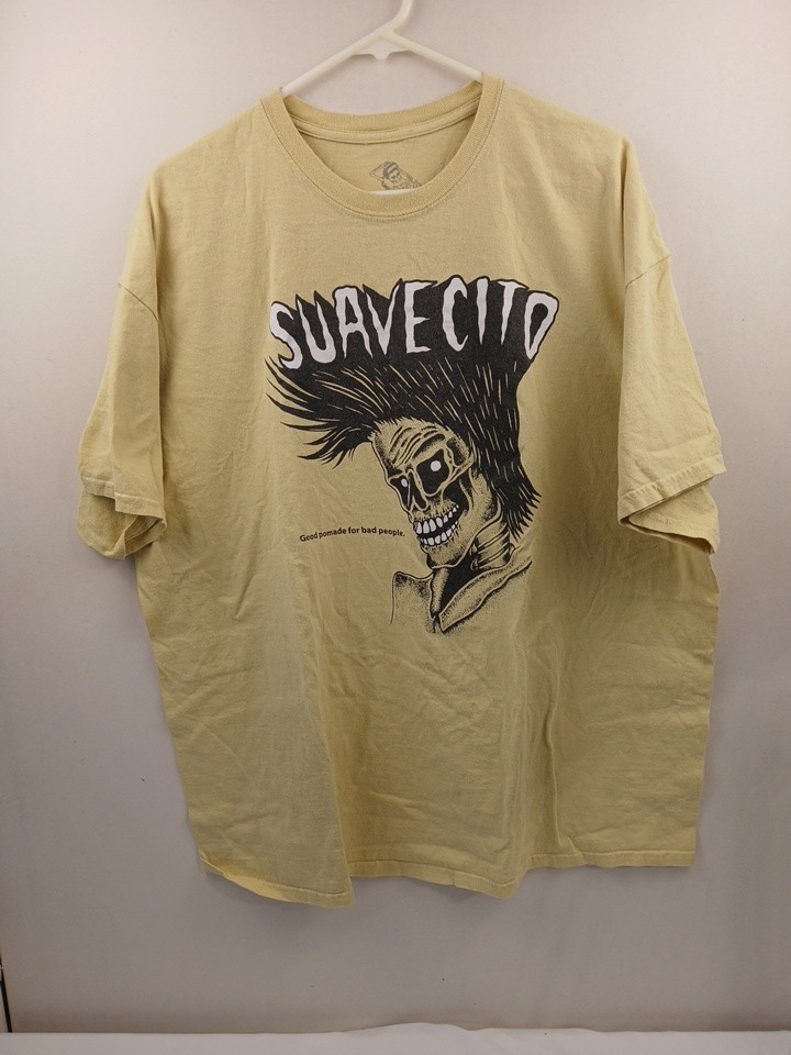 Suavecito Pomade Tee Shirt Yellow 2XL