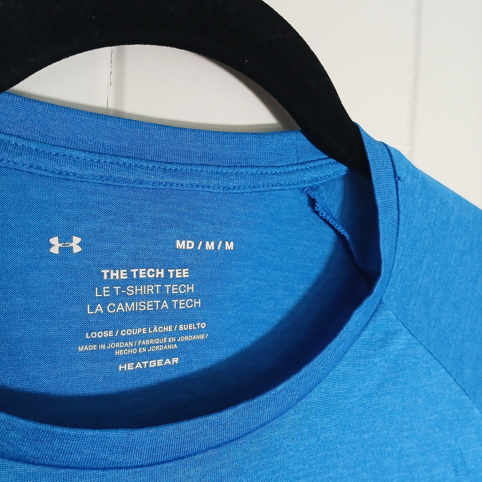 Under Armour Mens Tech Tee Blue Short Sleeve Training Shirt 1326413 Medium