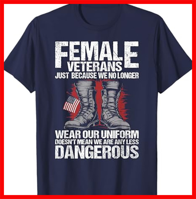 Proud Female Veteran Veteran Day T-shirt NAVY248