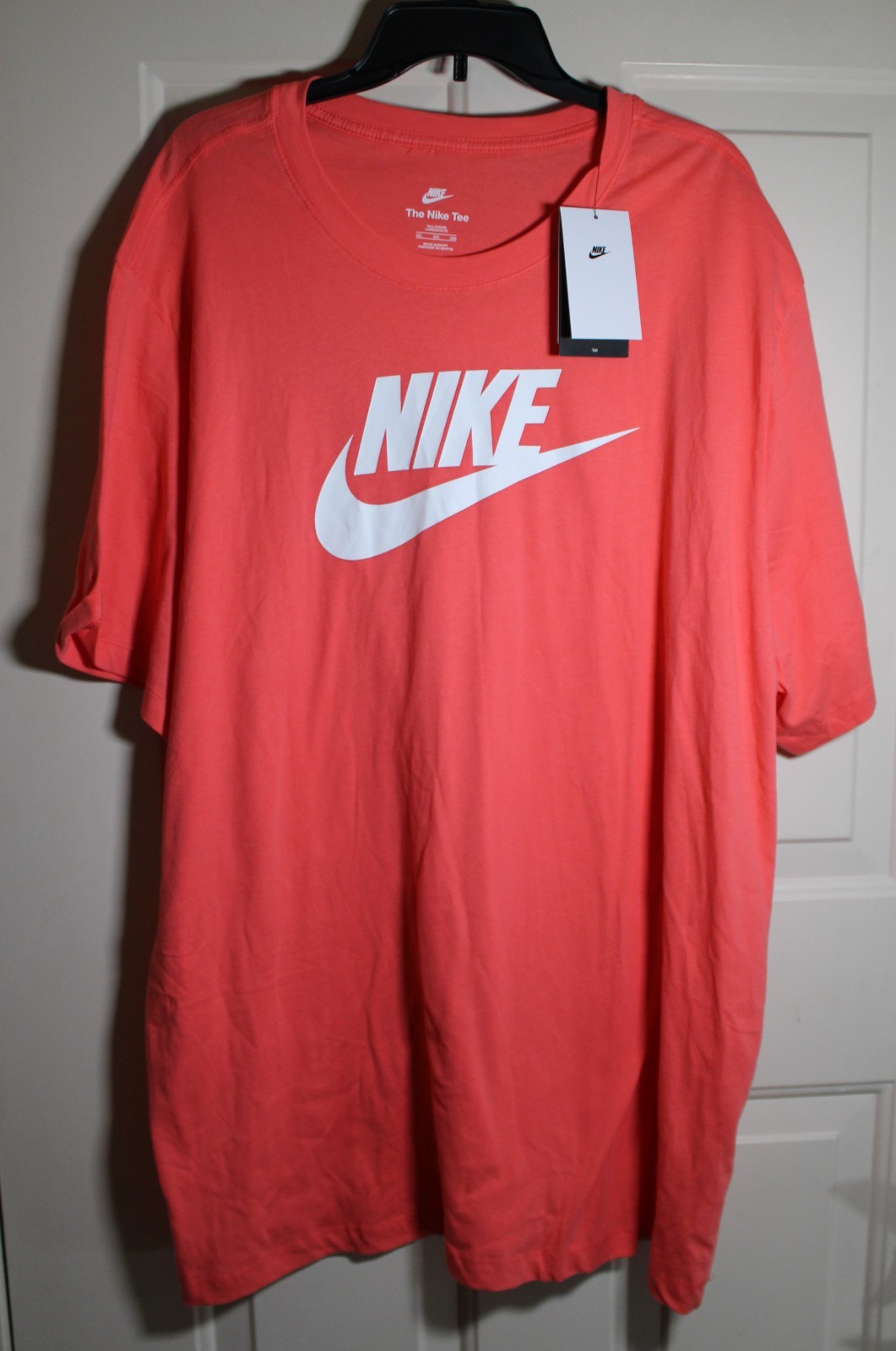 NWT Nike Sportswear Icon Futura Logo Men’s 3XL TALL 3XLT T-shirt Magic Ember