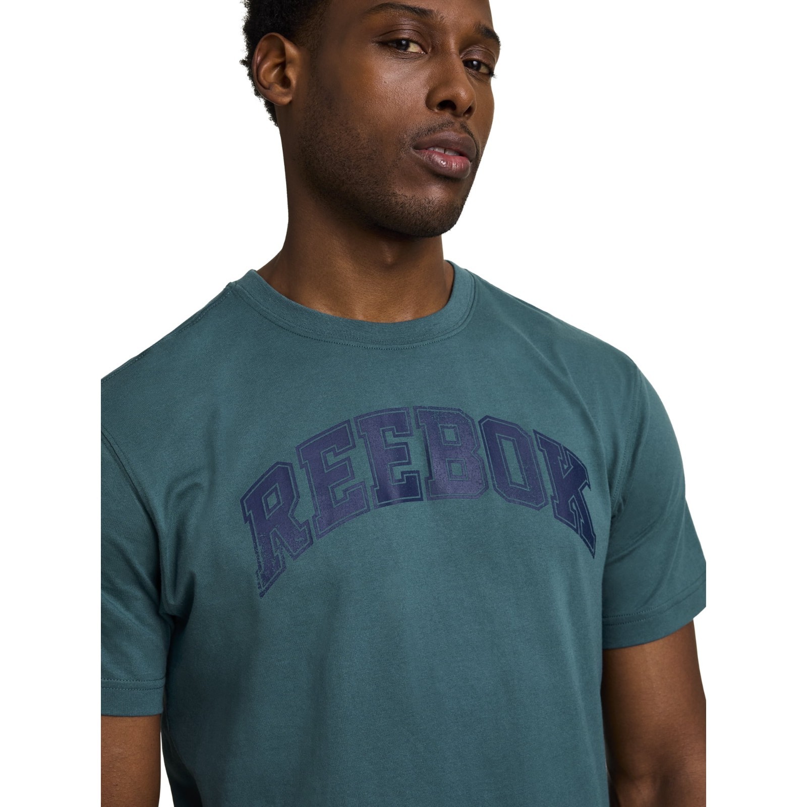 Reebok Men’s Graphic Tee Shirt Balsam Green Size Large L Crew Neck Athletic New