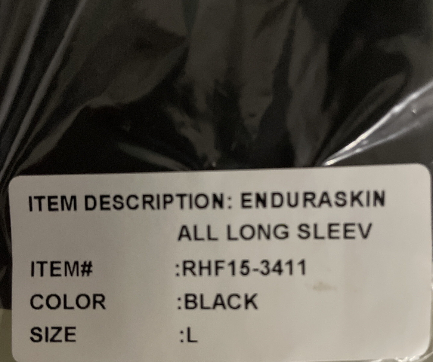 Redhead Enduraskin Base Layer Mens Shirt Sz L Black W/ AXE Technology For Odor