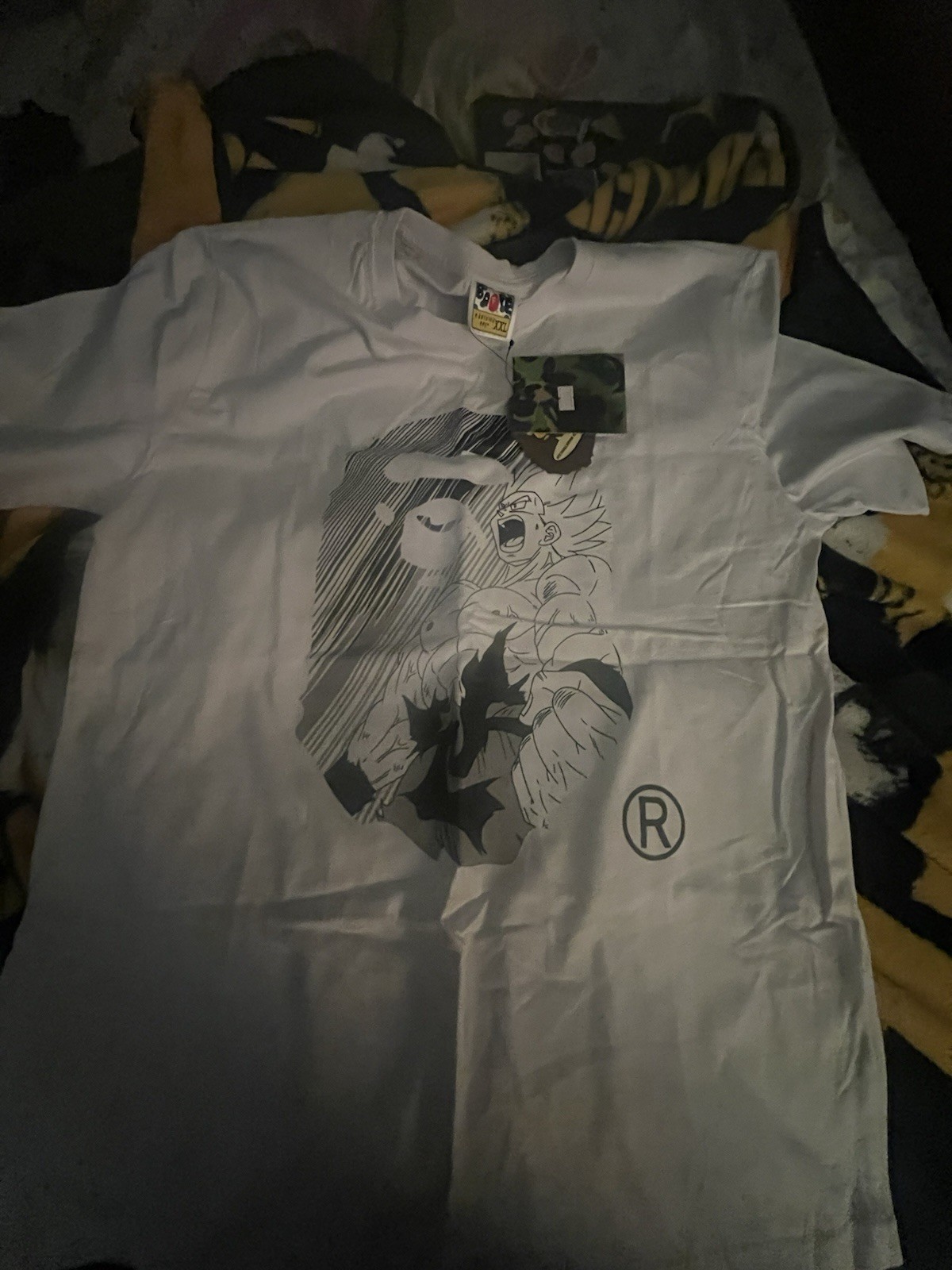 Bape Baby Milo Dragon Ball Z Goku Gohan Tee Size XXL – NEVER WORN BRAND NEW –