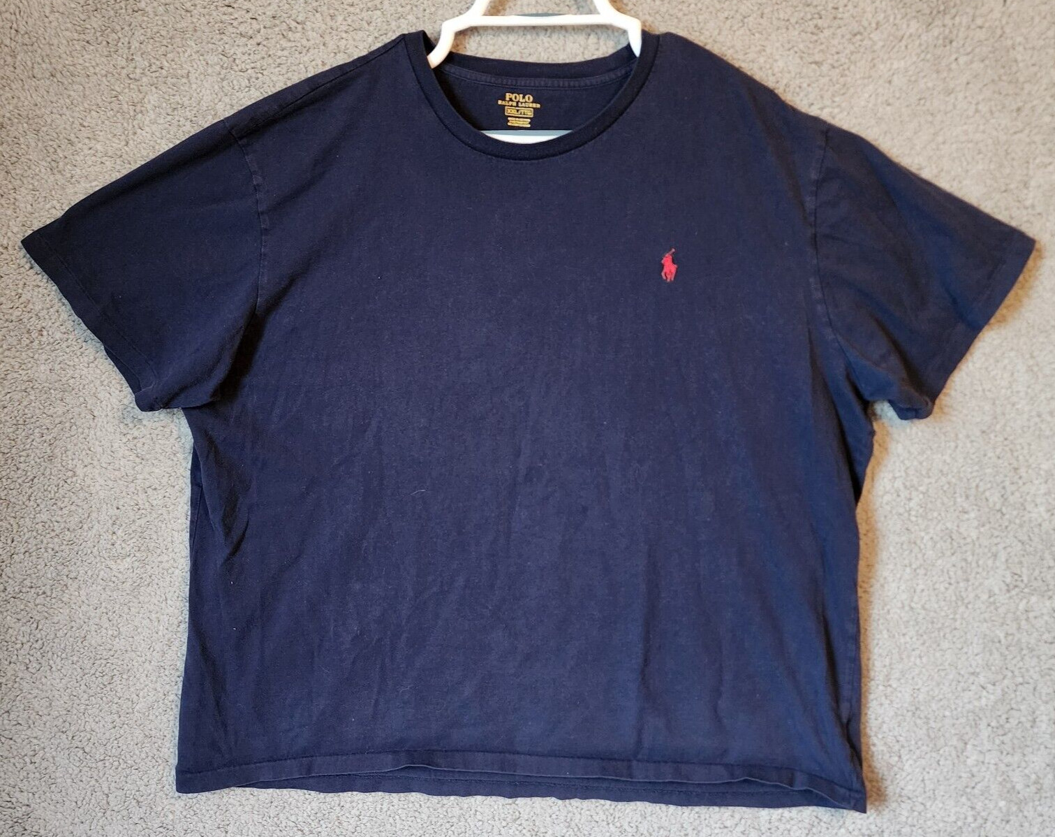 Polo Ralph Lauren Navy Blue Short Sleeve Red Pony Logo T Shirt Size 2XL