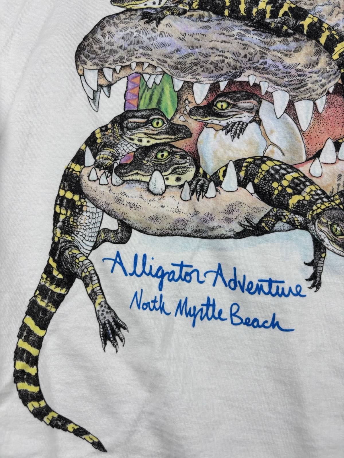 Vintage Myrtle Beach Single Stitch Graphic T-Shirt Size XL Fruit of the Loom