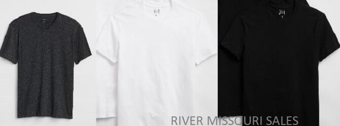 GAP Men’s Short Sleeve Crew Neck Everyday Premium Wash T-Shirts S M L XL XXL-NEW