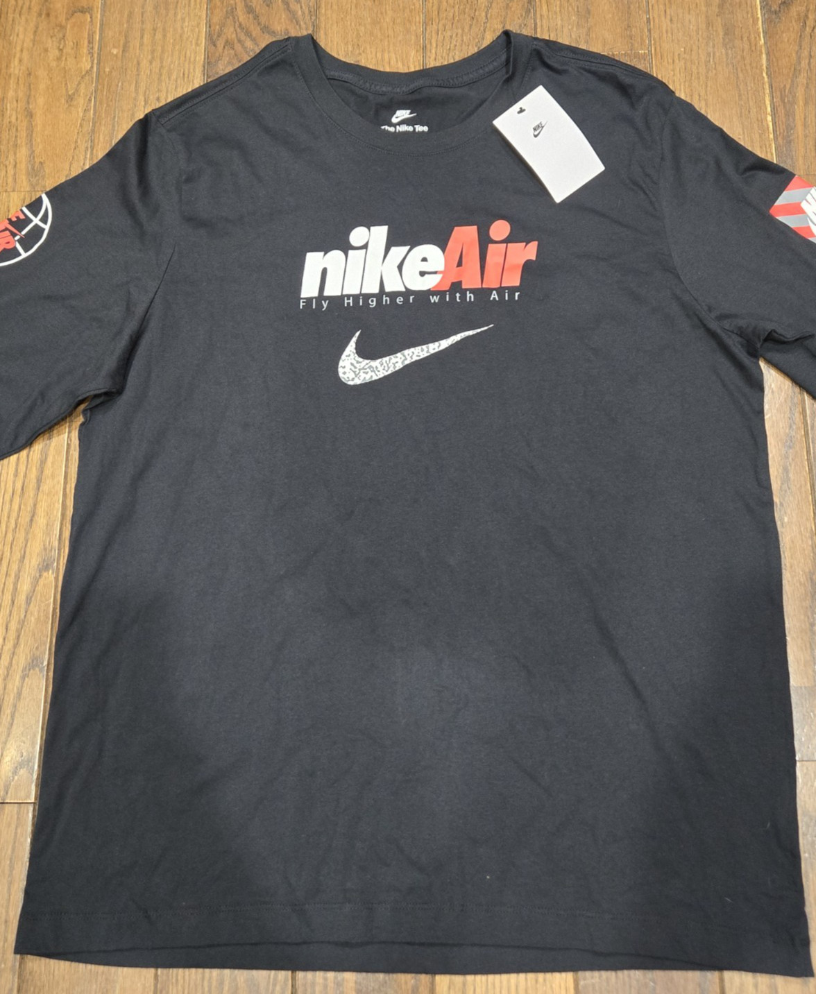 Nike Sportswear NSW Swoosh By Air Long Sleeve Black Shirt Men’s XL NWT