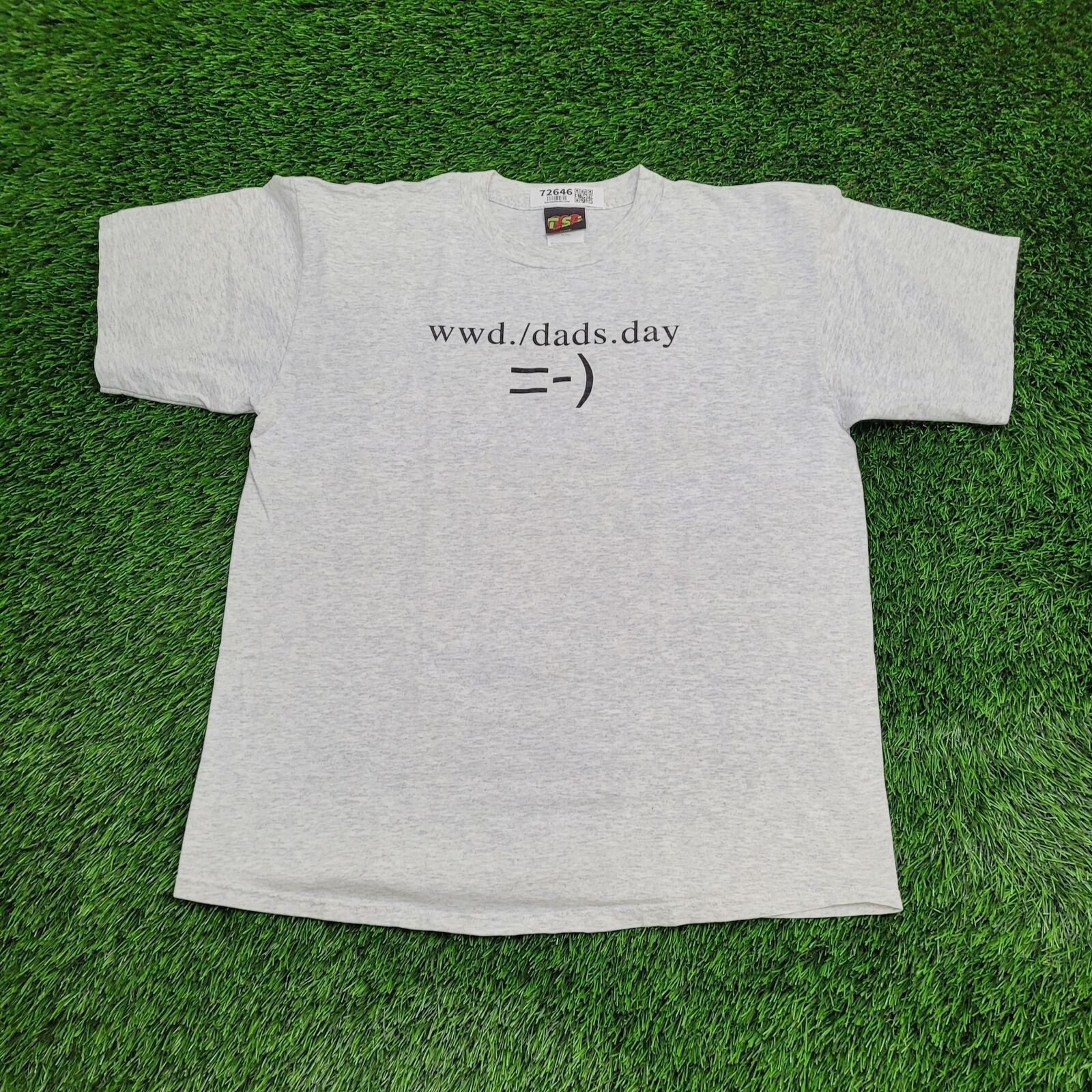 Vintage Dads Day Shirt Large 22×28 Gray