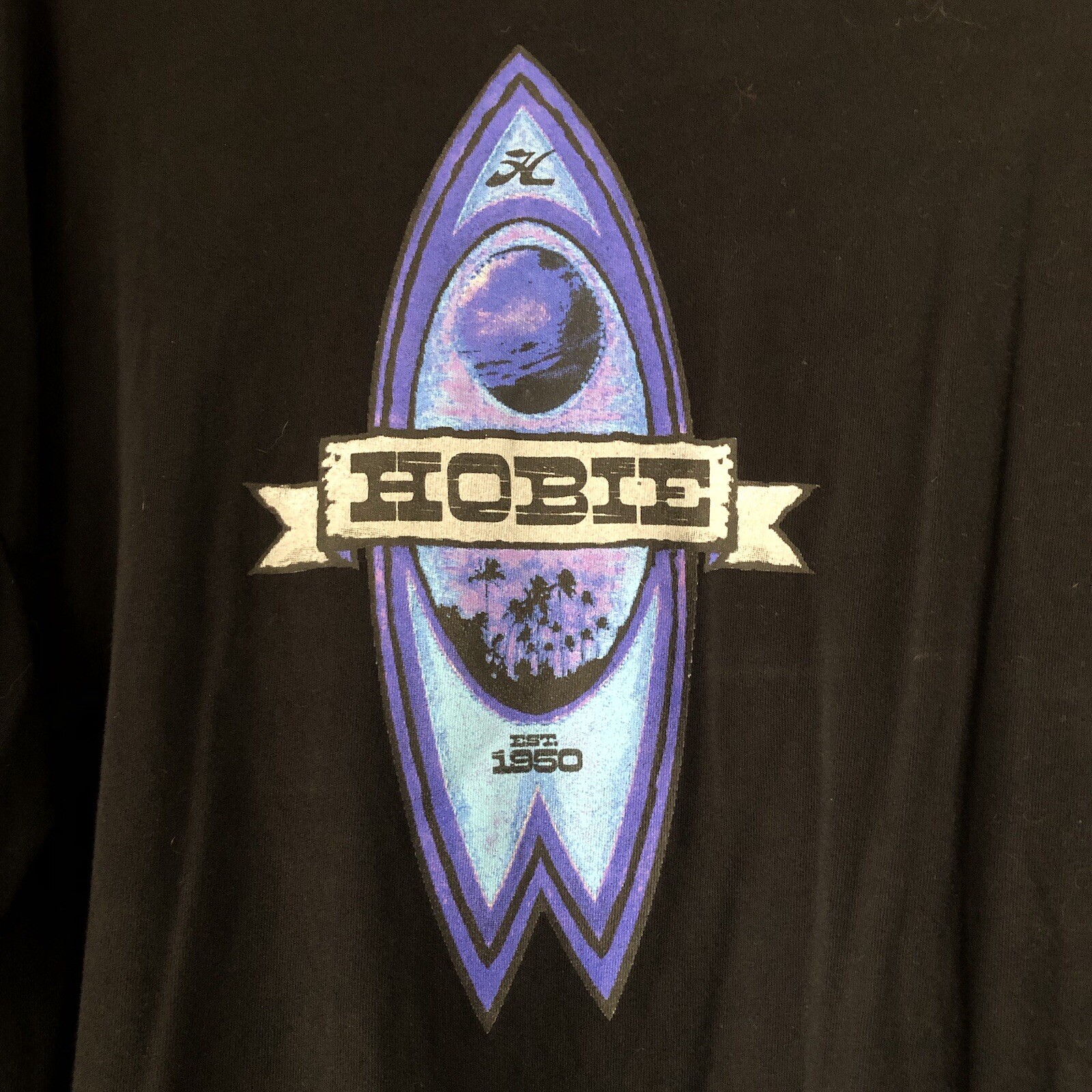 Vintage Hobie Surf T-Shirt Crew Neck Graphic Short Sleeve Cotton Men’s 3XLT