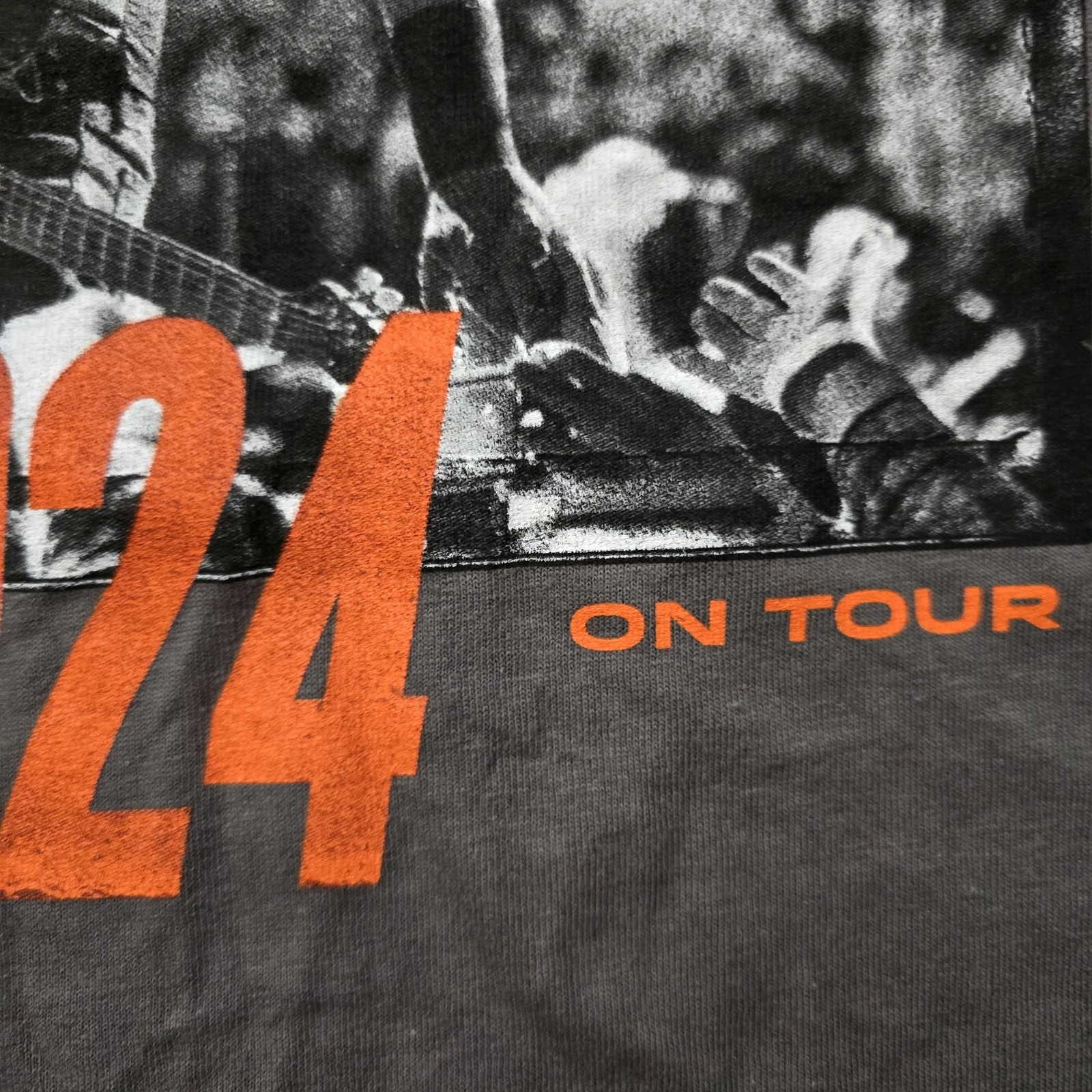 Springsteen E Street Band Shirt Mens Large Gray 2024 On Tour Concert Tee