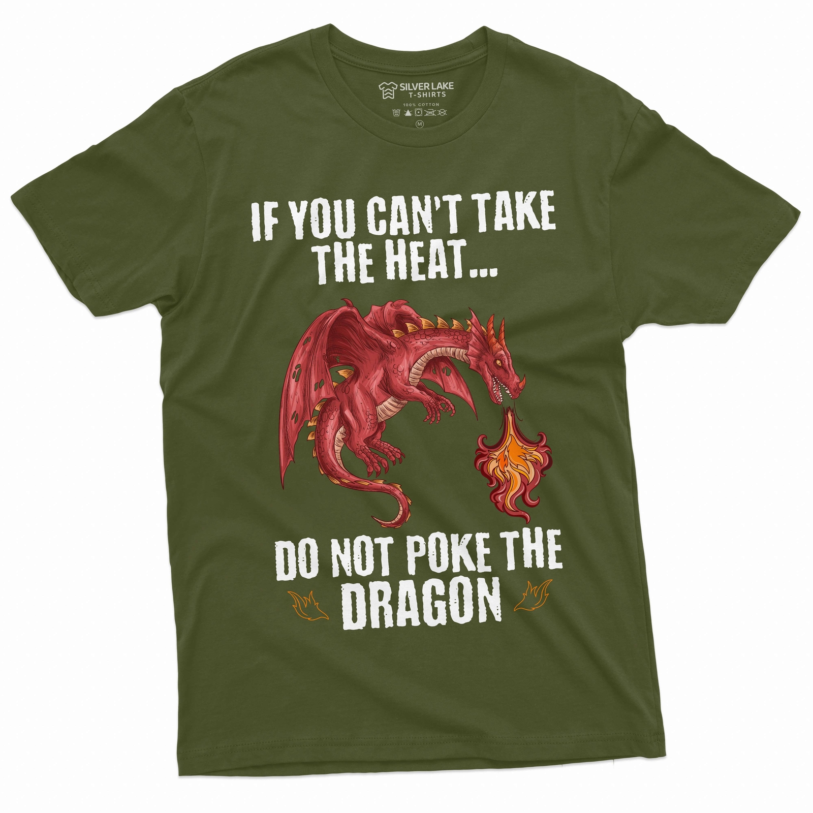 Men’s Funny Poke dragon T-shirt Funny Birthday Gift Tee Dragon Shirt For Him