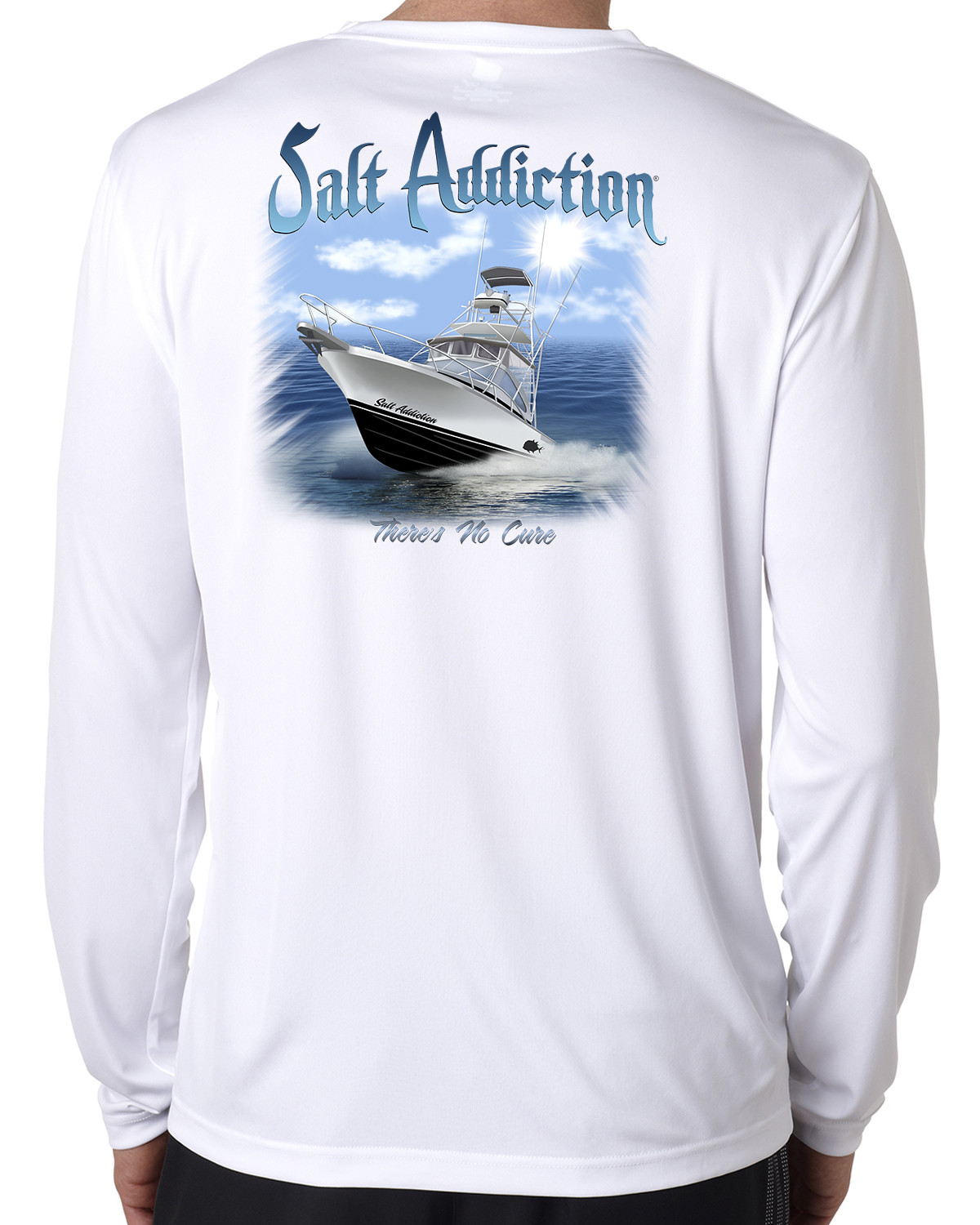 Salt Addiction microfiber ocean fishing trolling long sleeve t shirt 50+ uv