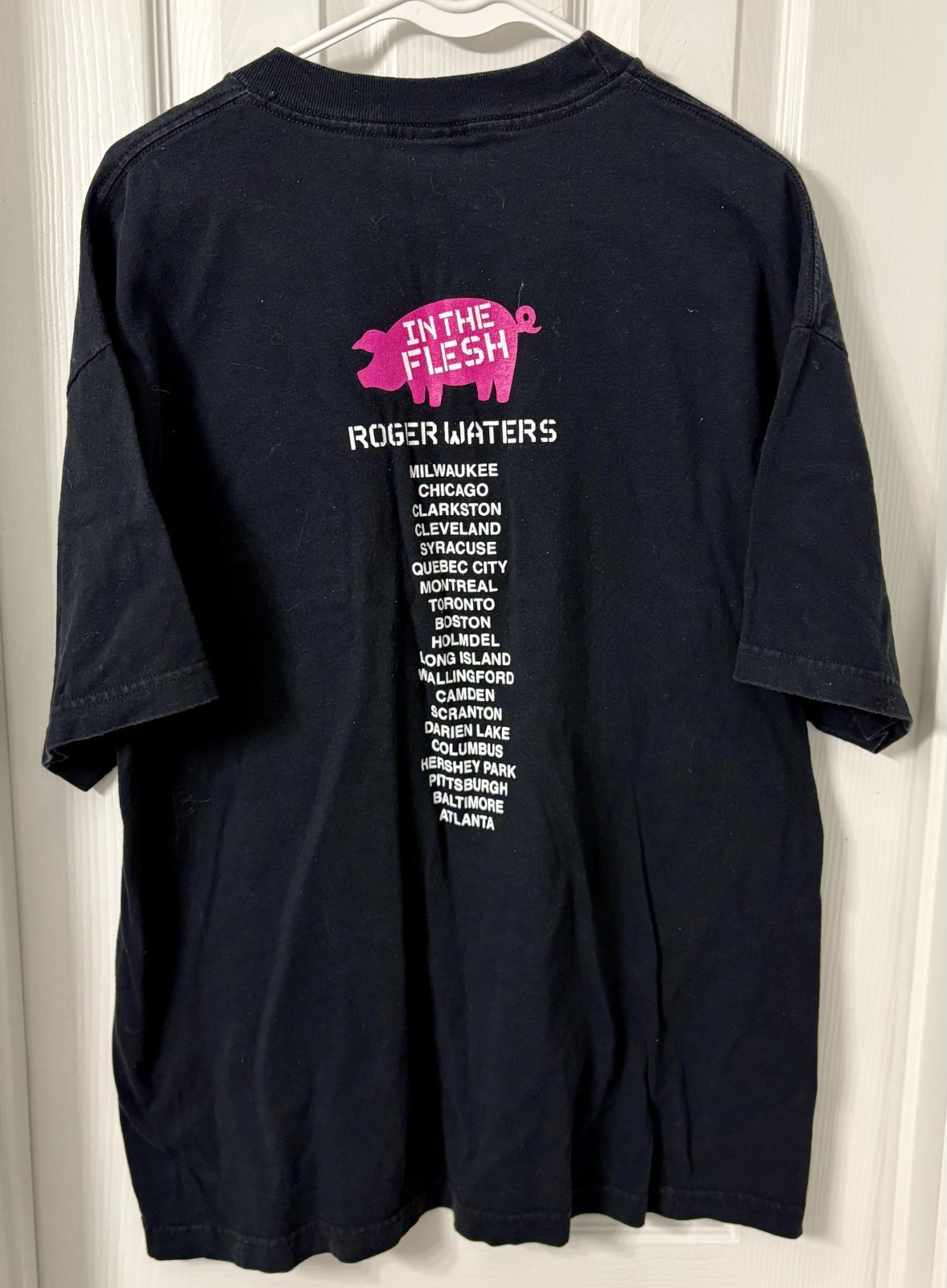 Vintage Roger Waters In The Flesh 2000 Tour T Shirt Sz XL Pink Floyd