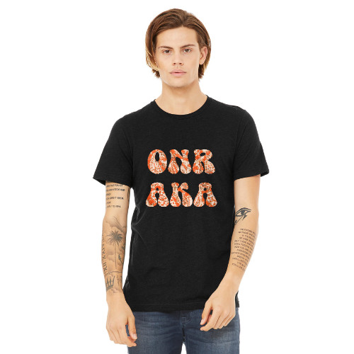Onraka Paisley Graphic Black Orange Tiger T-shirt Bella and Canvas Shirt Youth