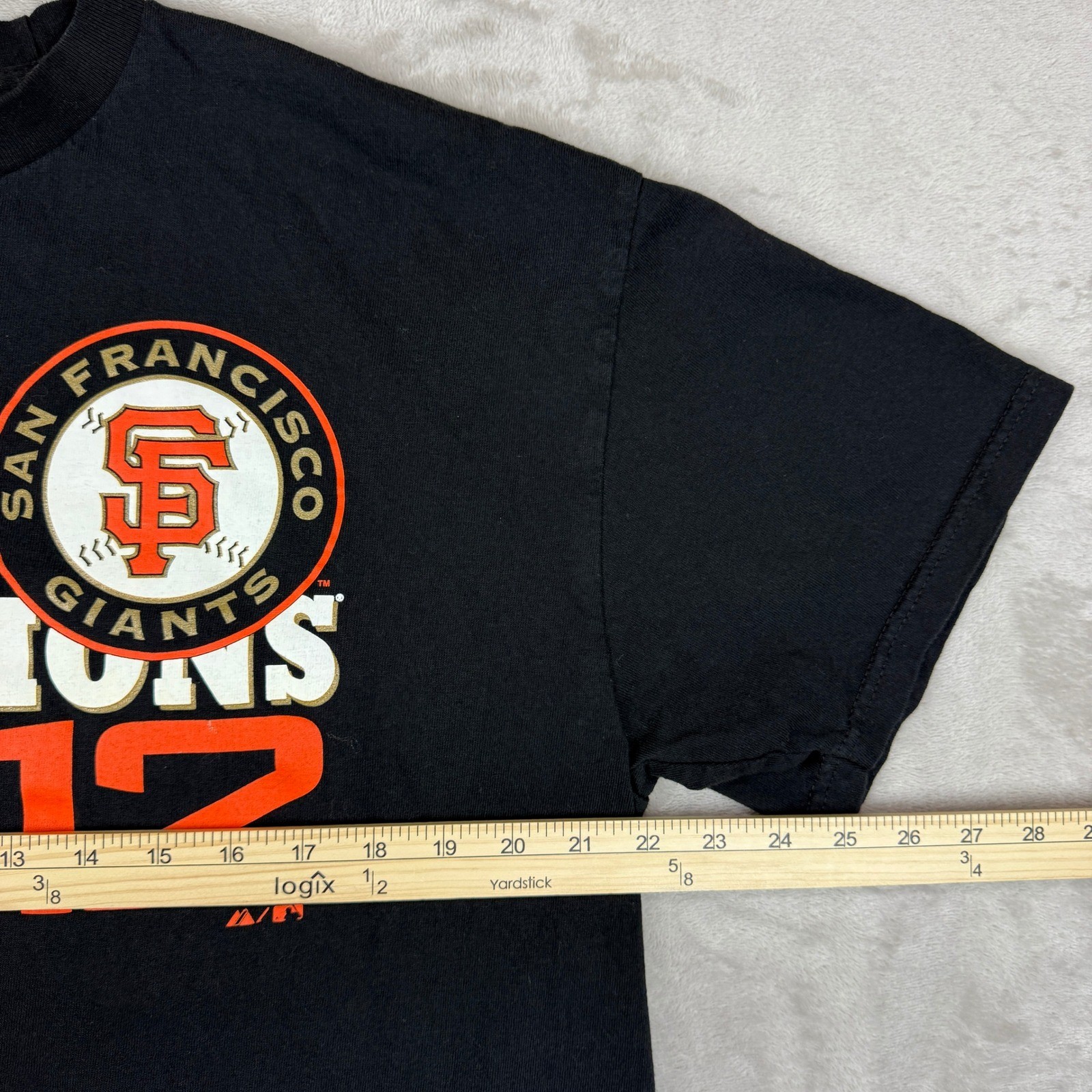 Majestic San Francisco Giants T Shirt Men XL World Series Champions 2012 EUC