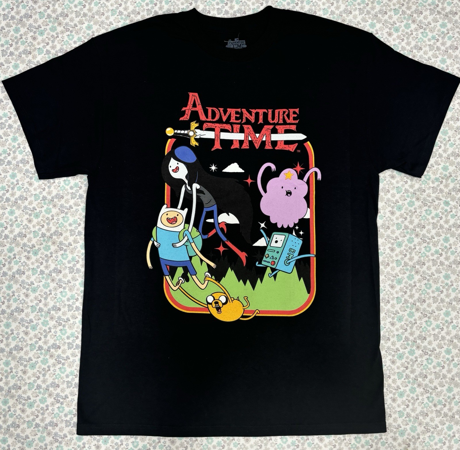 Black Adventure Time T Shirt – Adventure Time SIZE MD