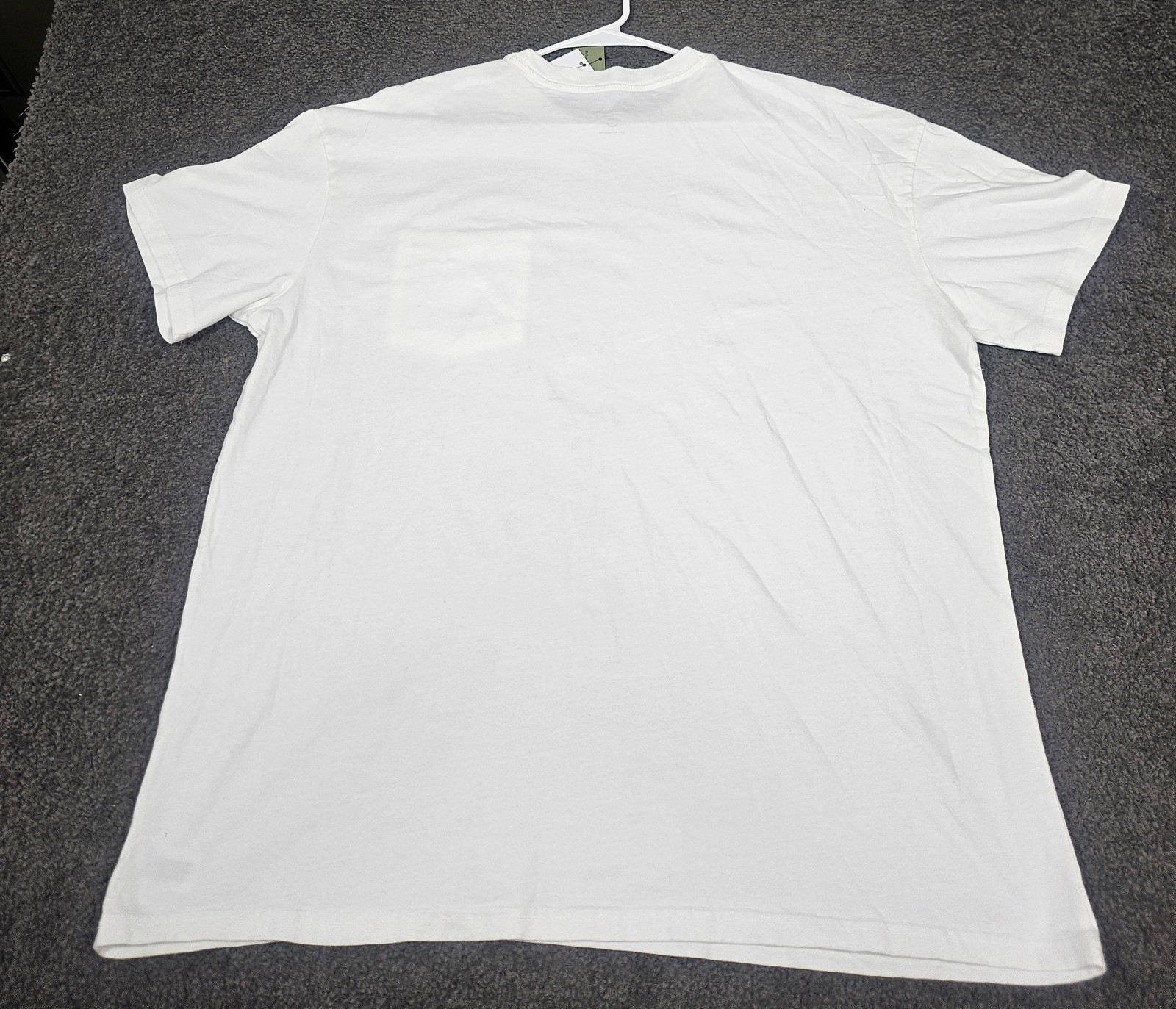 Men’s Crew Neck T Shirt XL White “Pack of 2” Pocket Relaxed Fit Goodfellow Co