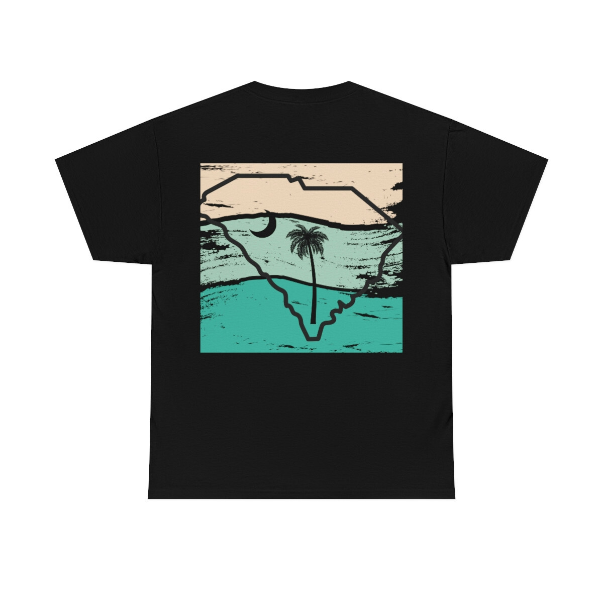 Distressed South Carolina Palmetto Unisex Cotton Tee