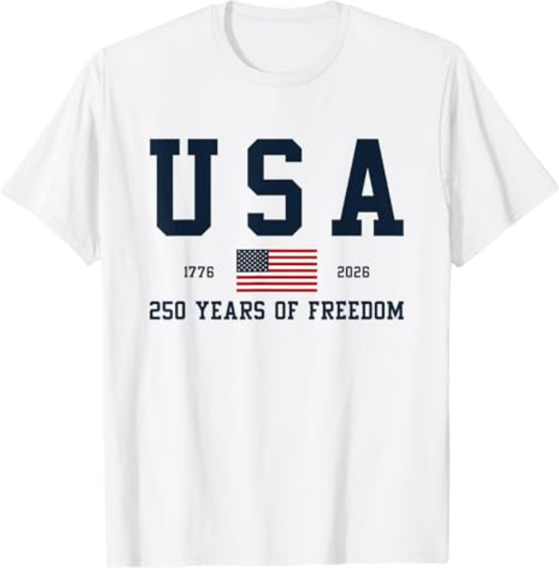 USA 250 Years of Freedom 1776 2026 America’s 250th Birthday T-Shirt