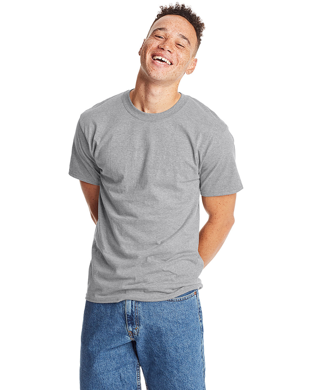 3 Pack Of Hanes 518T Mens USA Grown Cotton/Poly Tee Tall Stylish Beefy-T Shirt