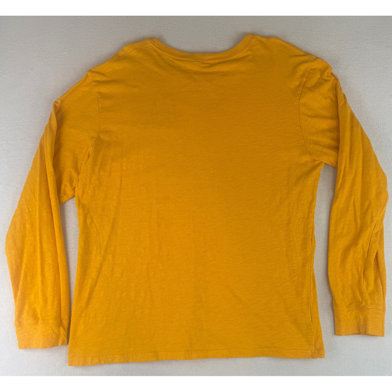 Mitchell & Ness Long Sleeve T-Shirt Mens XL Gold Green Bay Packers GB Applique
