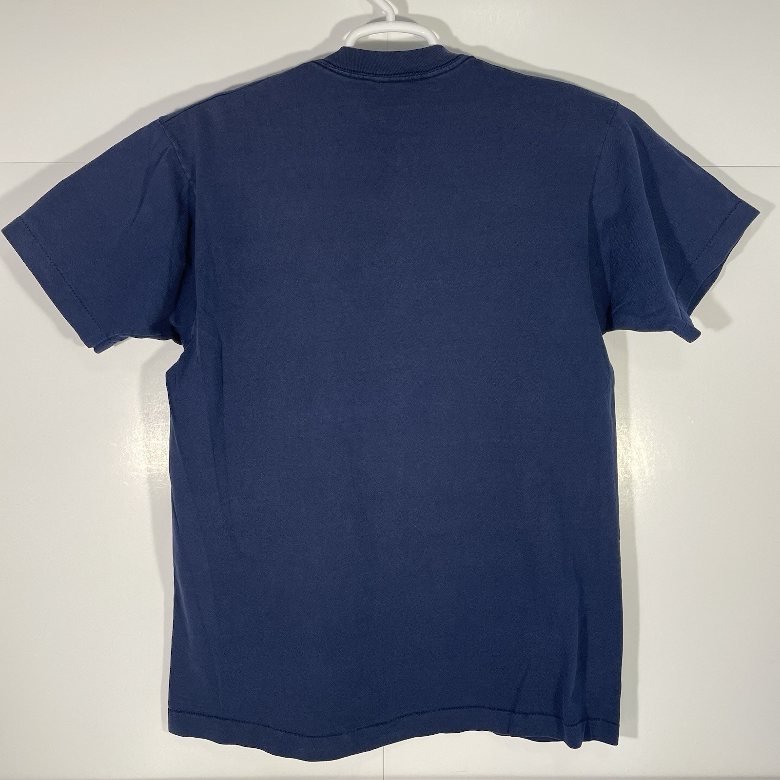 VTG Mickey Mantle T-Shirt Mens Large Blue New York Yankees MLB Baseball Food Y2K