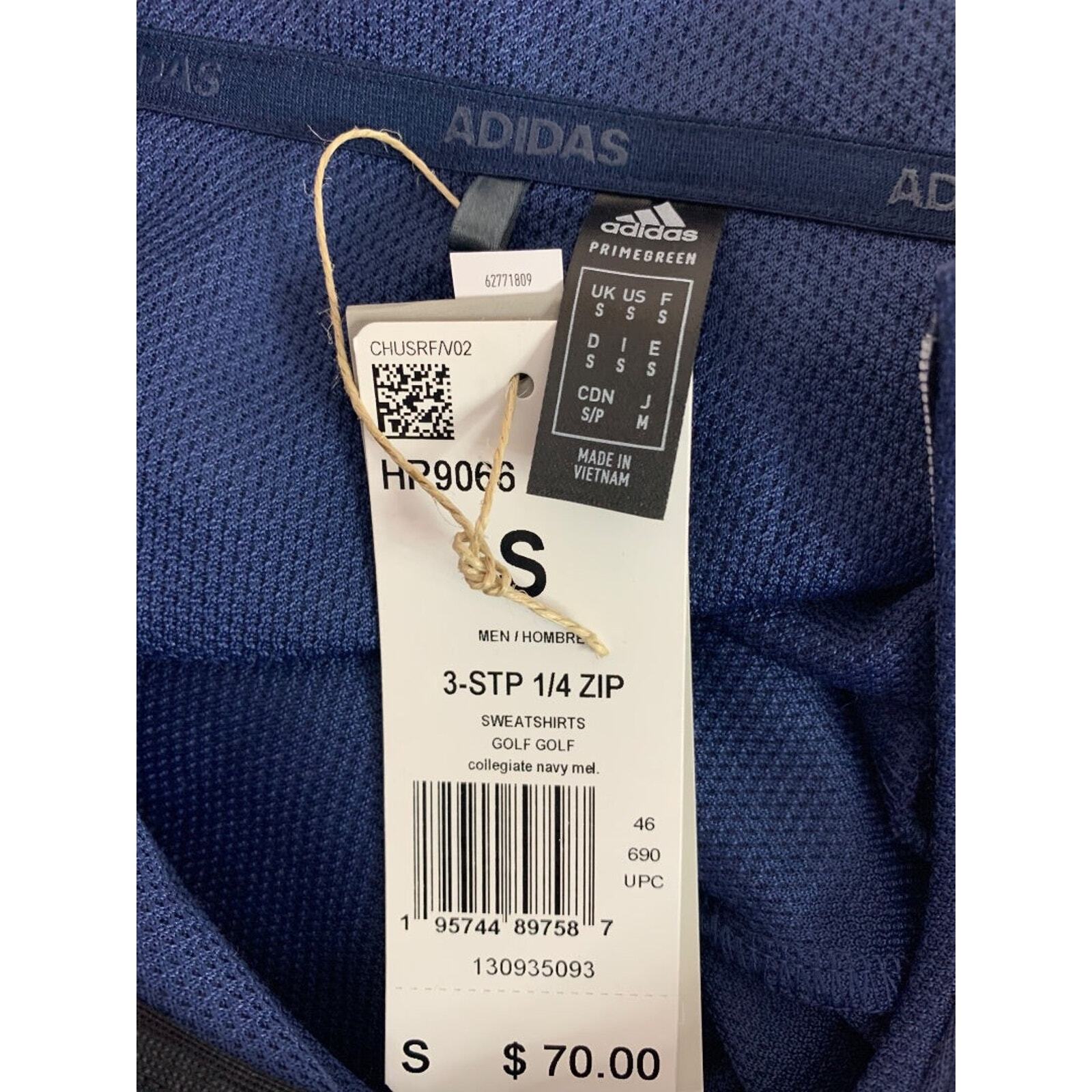 Small Adidas Golf Mens New Lightweight 1/4 Zip Pullover Shirt