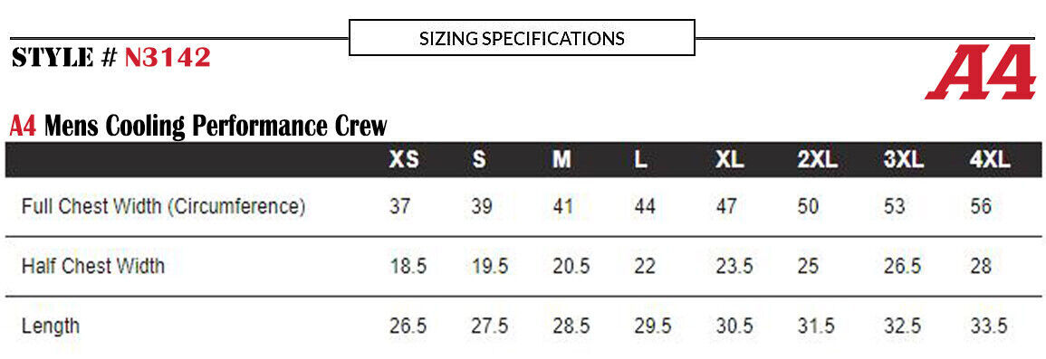 5 PACK OF A4 Dri-Fit Workout Running Cooling Performance Crew T-Shirt – N3142