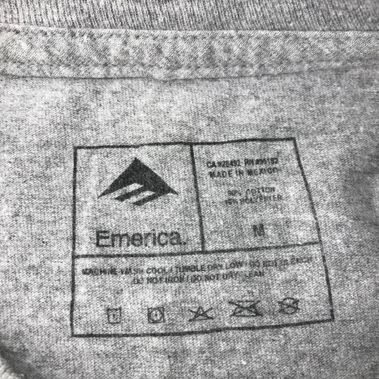 Emerica Skate T Shirt Gray Reaper Money Bag Graphic Logo Grey Mens Size L Large