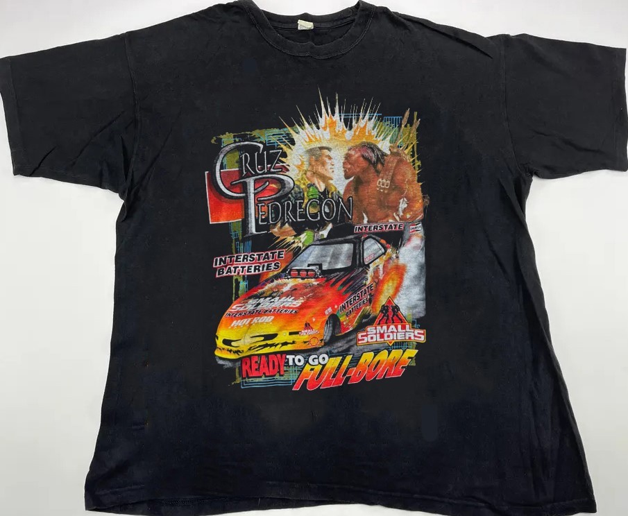 Small Soldiers Racing 1998 vintage black short sleeve t-shirt QT3005