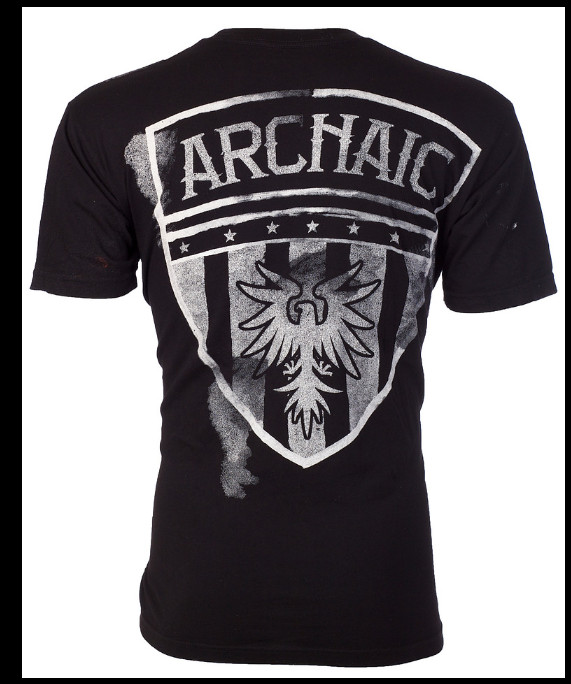 ARCHAIC by AFFLICTION American Flag UPRISING NOW Short Sleeve Slim Fit T-shirt