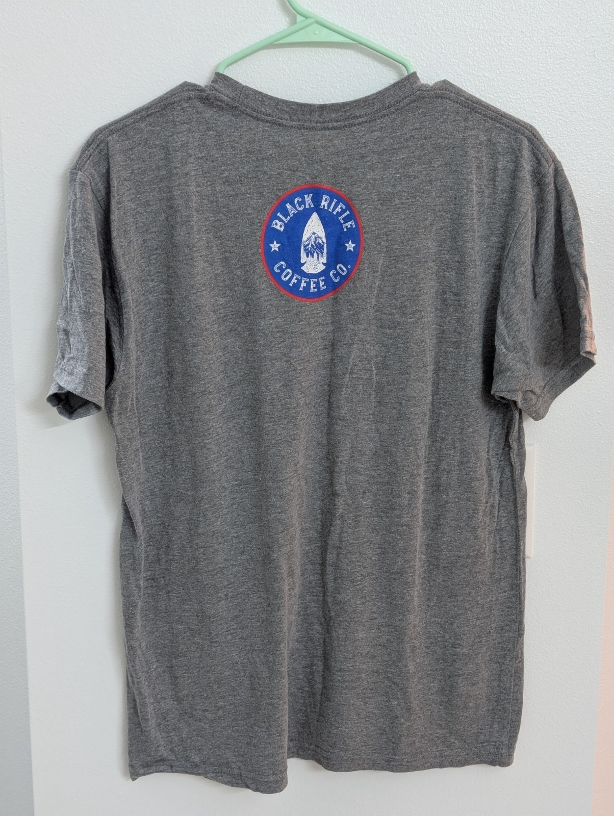 Black Rifle Coffee Shirt Men Small Blue Short Sleeve Basic Military Dad USA Made