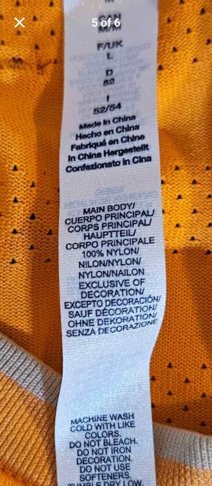 FILA Men`s Center Court Ace Seamless Tennis Crew Oriole Size Medium