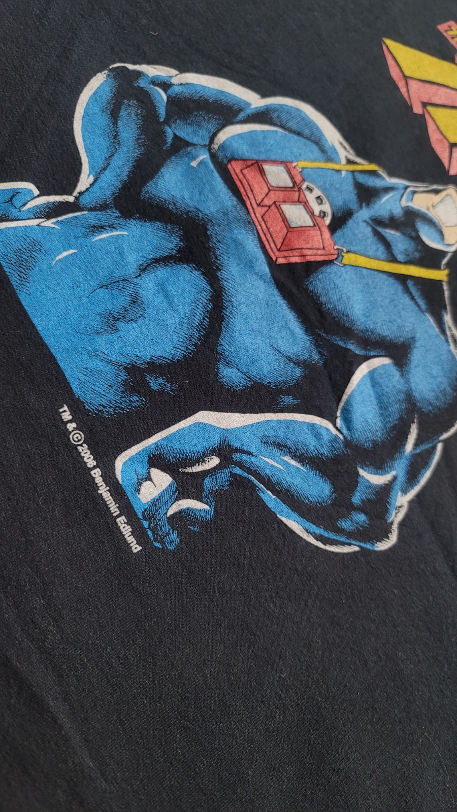 The Tick Fox Cartoon Super Hero Black T Shirt Size XL Vintage VTG 2006