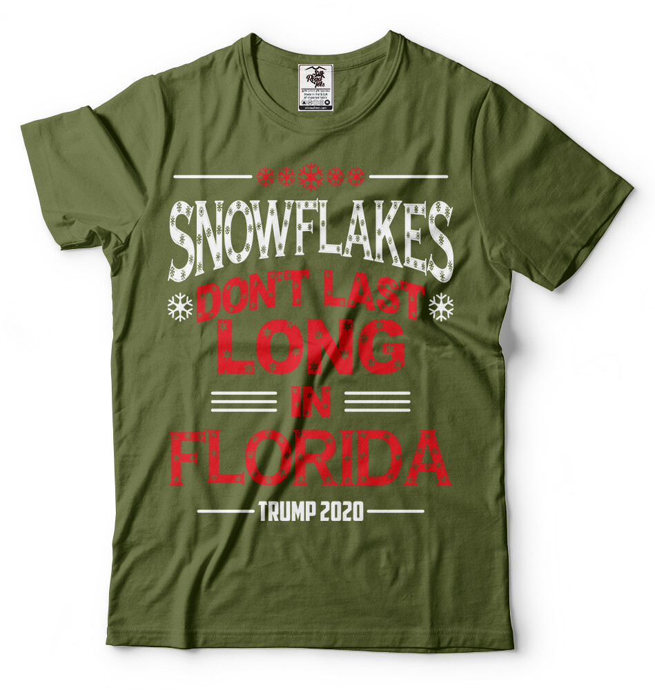 Snowflakes Dont Last Long in Florida Trump 2024 Re-election Tee Shirt