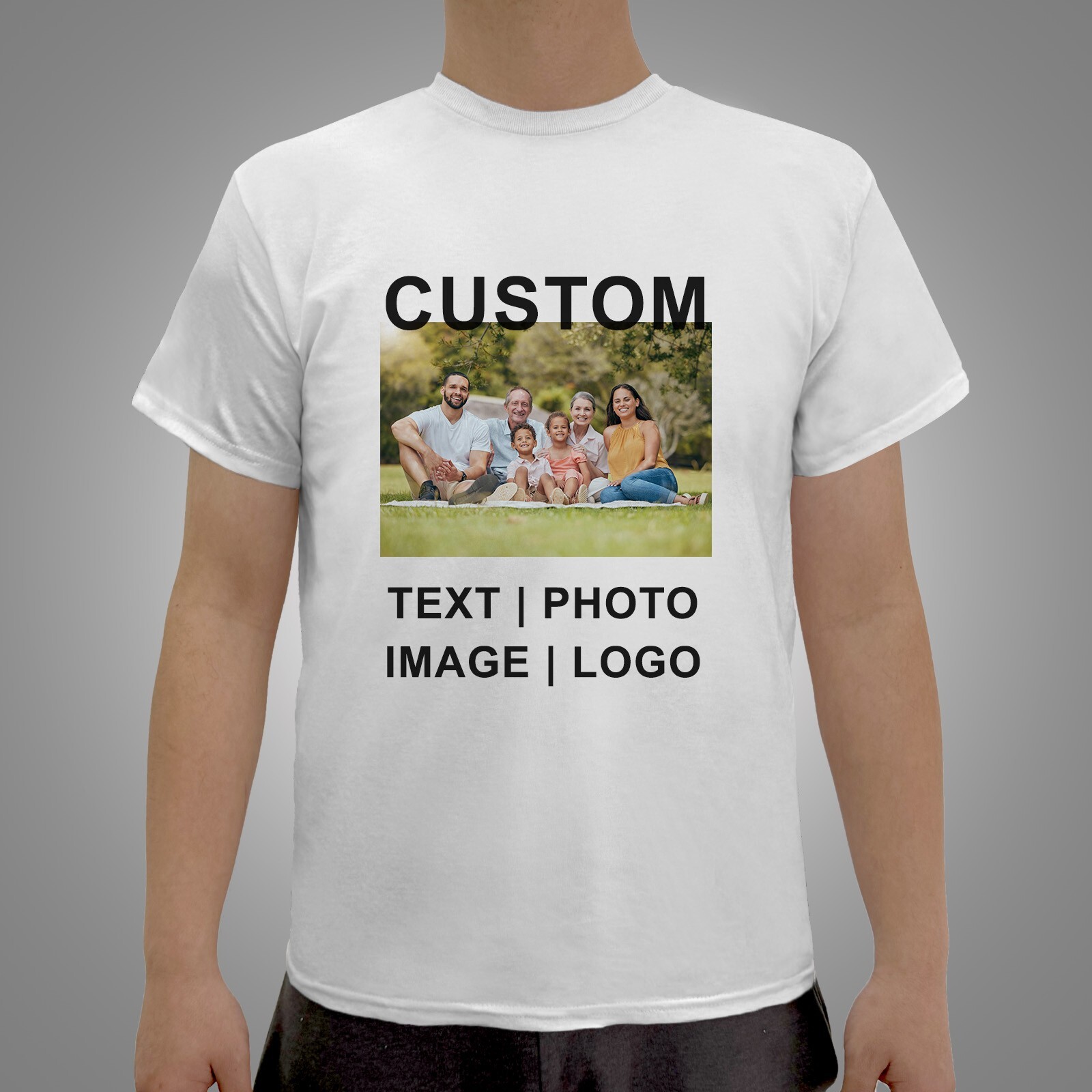 Custom Tee Personalized T Shirt Print Your Logo Photo Text Custom Made Shirt Tee