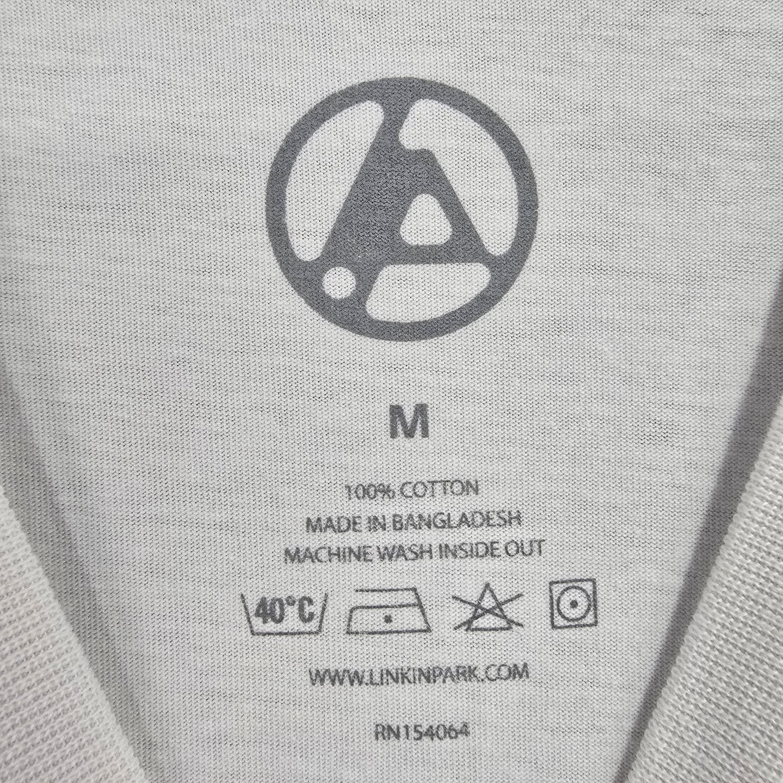 Linkin Park T-Shirt Men’s White M 100% Cotton From Zero Graphic Band Tee