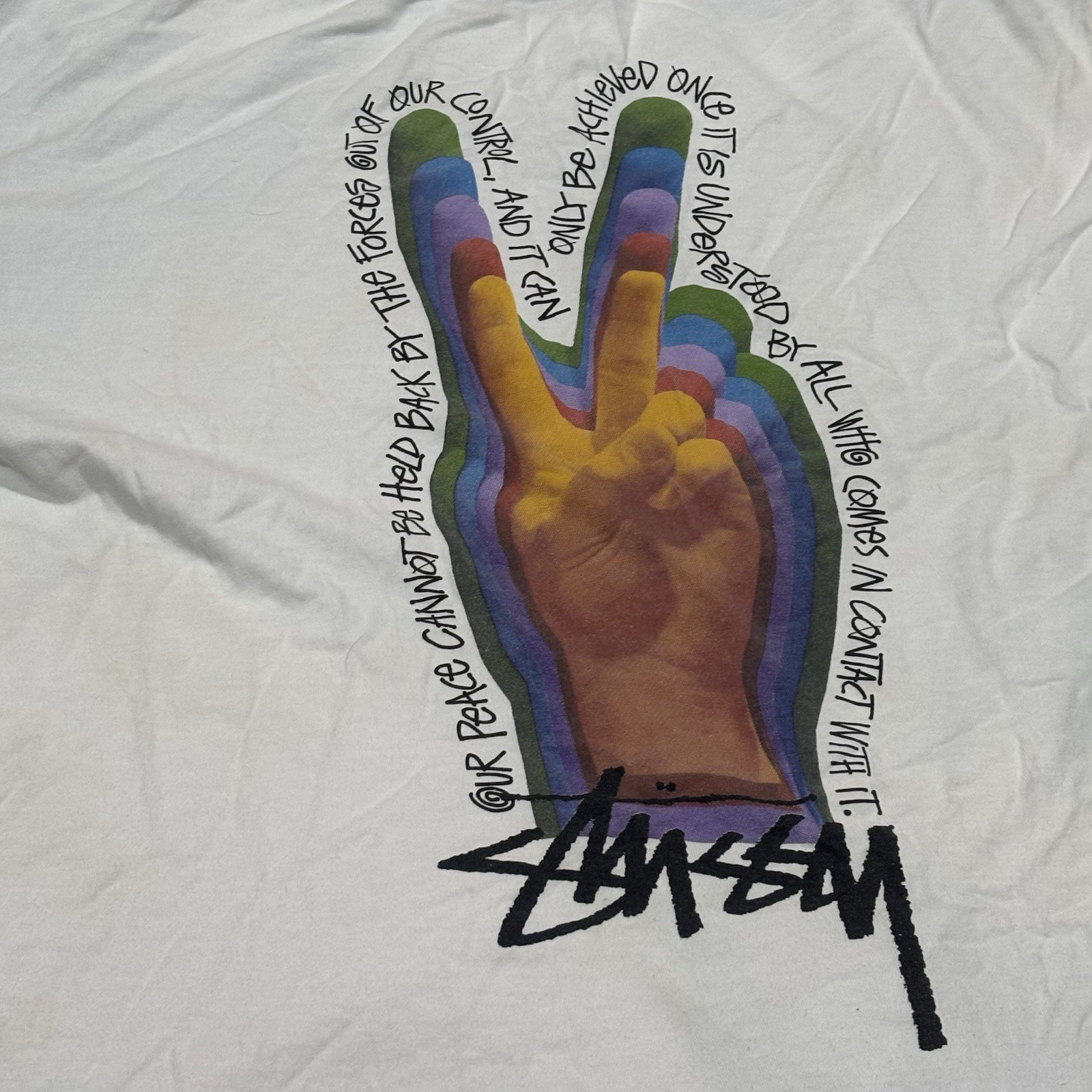 Stüssy Peace Sign T-shirt XL