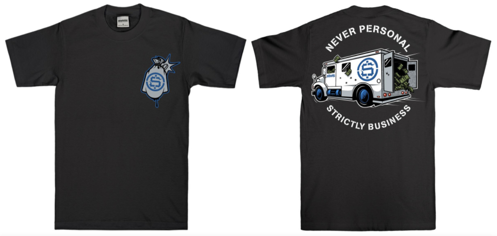 Streetwise Brinx Graphic T-Shirt Black M-L-XL-2XL-3XL-4XL-5XL