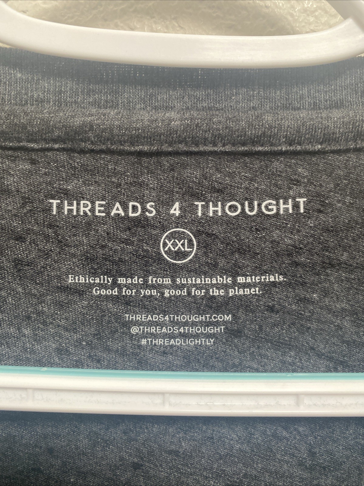 NEW Threads 4 Thought Men’s 2XL Gray Great Smokey Mountains T-Shirt NWT