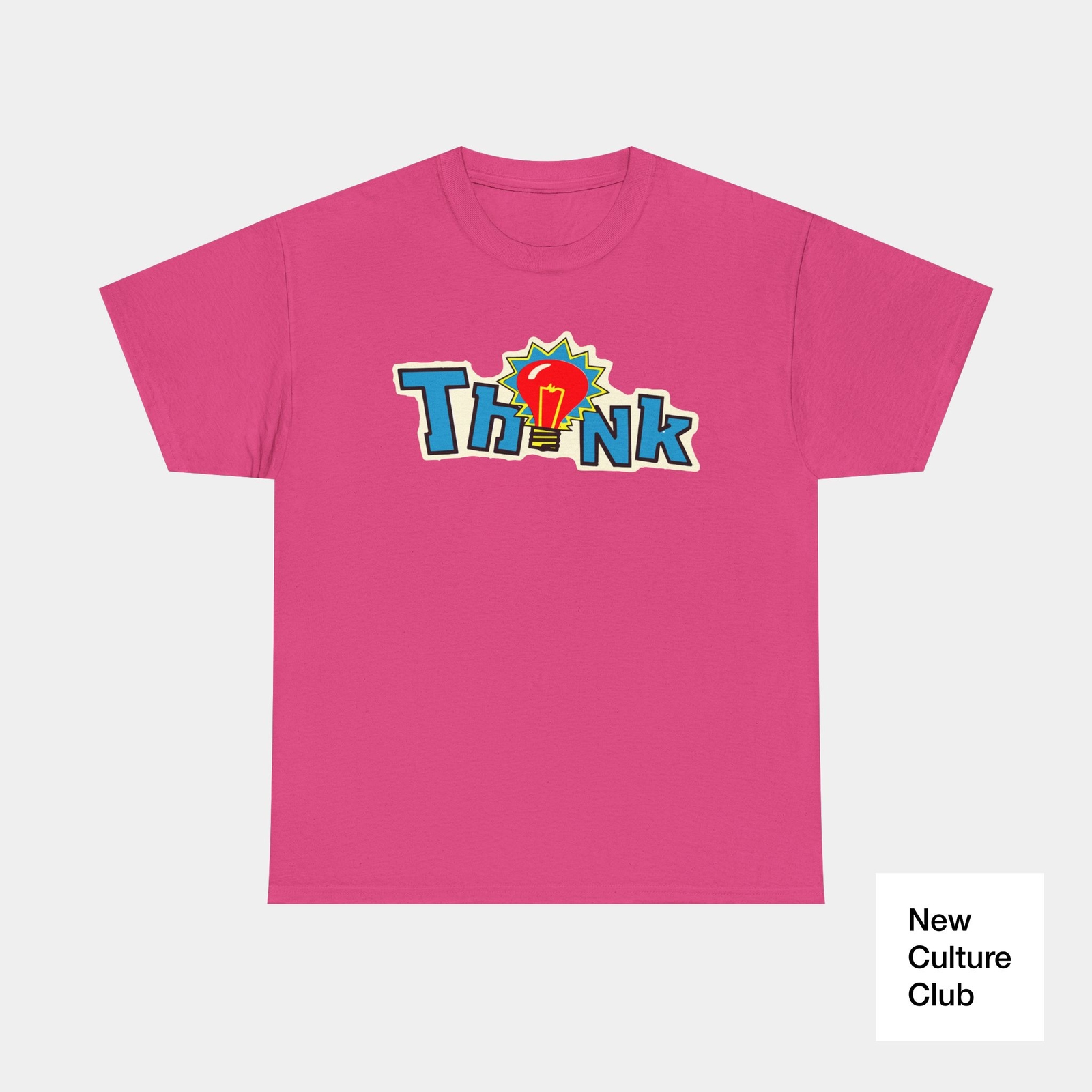 Think Skate Classic Logo Red Bulb 90s 00s Board Retro T Shirt Design Many Colors