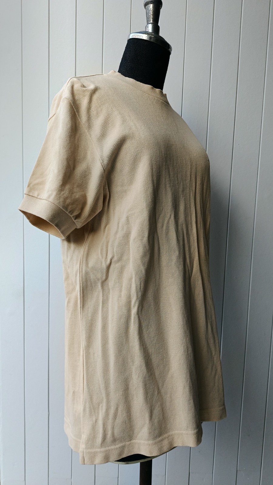 HAI sporting gear by Issey Miyake point up Japan beige brown men tshirt M