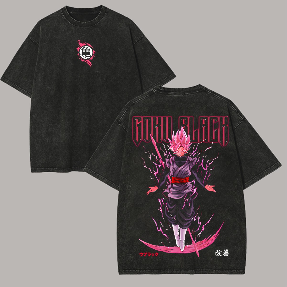 Goku Black DB Super Printed Unisex T-Shirt Anime Graphic Cotton Tee