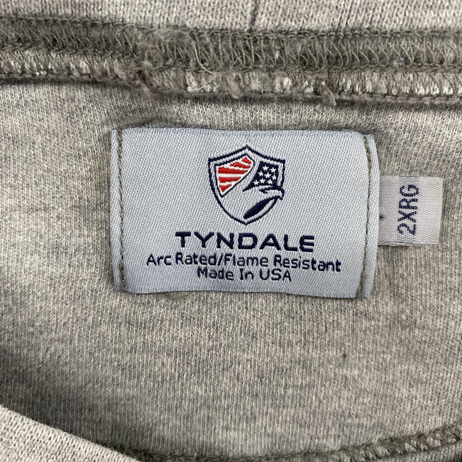 Tyndale FR T Shirt Men XXL 2XL Gray Fire Resistant Welding Welder 8 Cal Cat 2