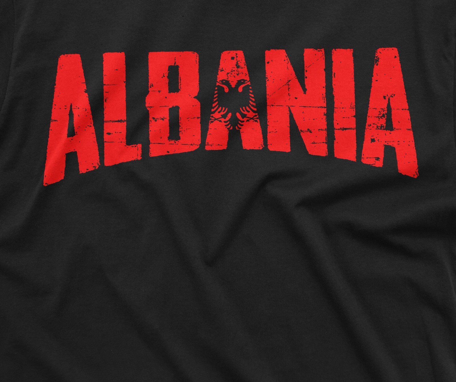 Men’s Albania T-shirt Albanian Coat of arms Flag T-shirt ShqipÃ«ria Nation Shirt