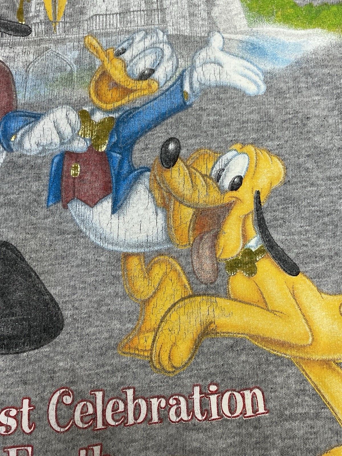 Walt DIsney World Parade The Happiest Celebration on Earth Gray Shirt Size 4XL